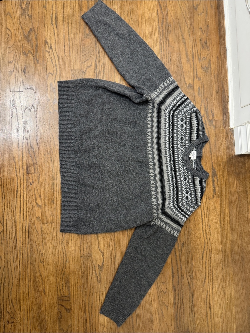 Goodfellow Gray White and Black Sweater